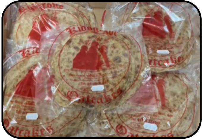 12 Fresh Staffordshire Oatcakes (Vacuum Packed)